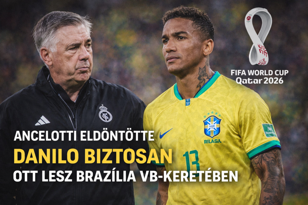 Ancelotti és Danilo, VB-helyezett biztos