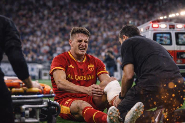 Sérülés közben a pályán