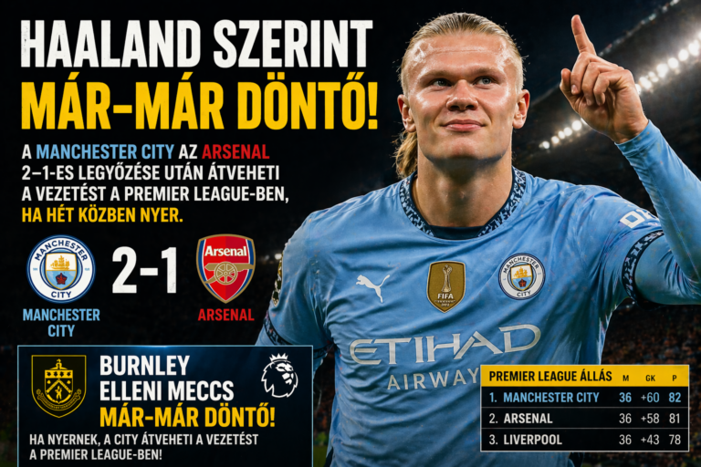 Haaland vezetheti a Premier Ligát