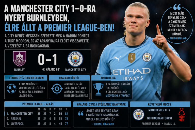 Manchester City újra az élen