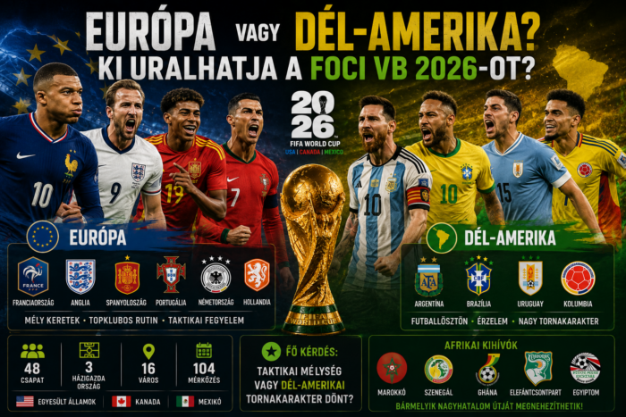 Foci VB 2026: Európa vagy Dél-Amerika?