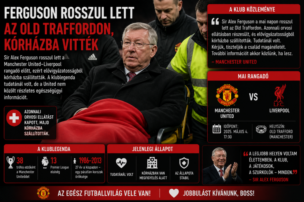 Ferguson rosszul lett az Old Traffordon