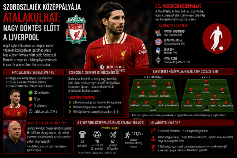 Szoboszlai szerepe a Liverpool középpályáján