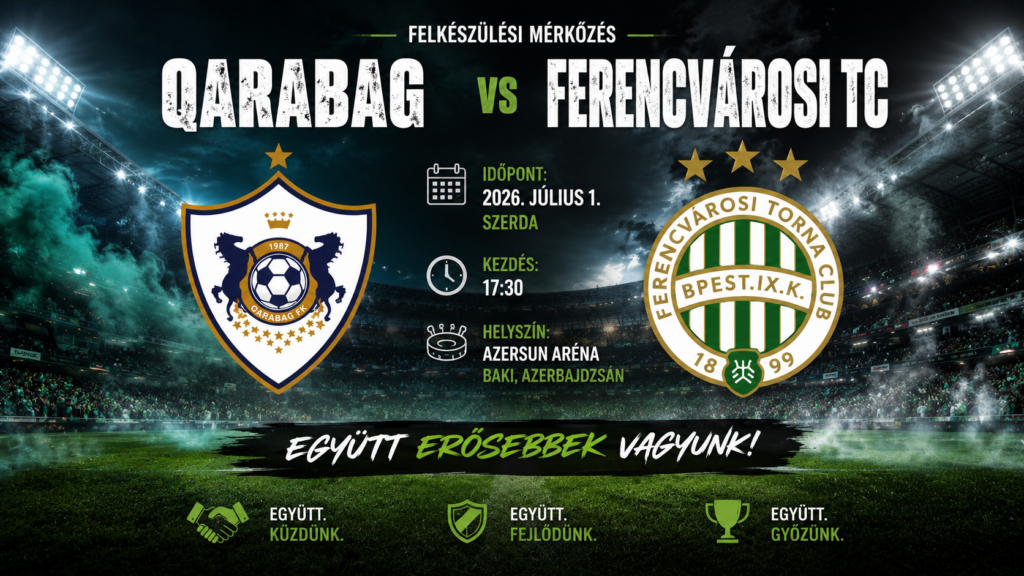 Felkészülési mérkőzés: Qarabağ vs Ferencváros Megjegyzés Képarány Megosztás