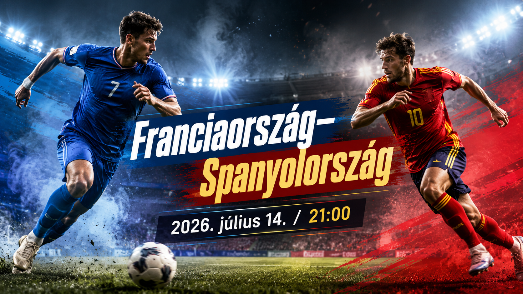 Franciaország vs Spanyolország - 2026. július 14.