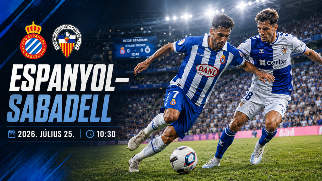 Espanyol – Sabadell közvetítés