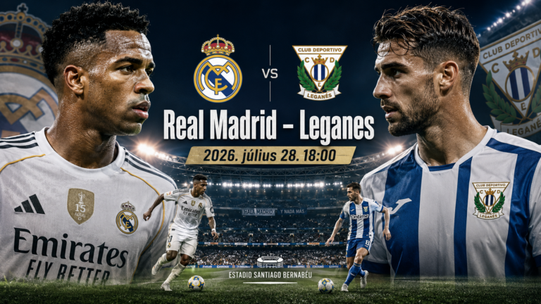Real Madrid–Leganés közvetítés
