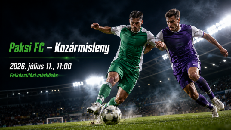 Paksi FC – Kozármisleny mérkőzés posztere