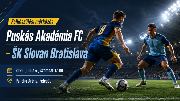Felkészülési mérkőzés: Puskás Akadémia vs Slovan