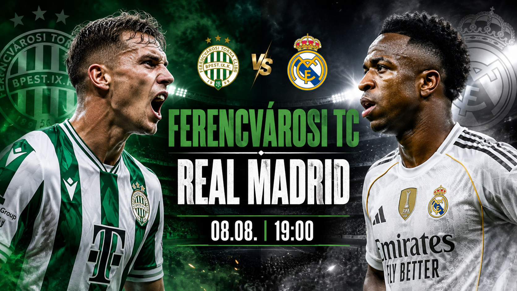 Fradi–Real Madrid élő közvetítés