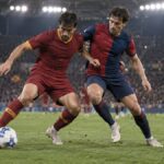 AS Roma–Genoa – AI-val készült futballillusztráció