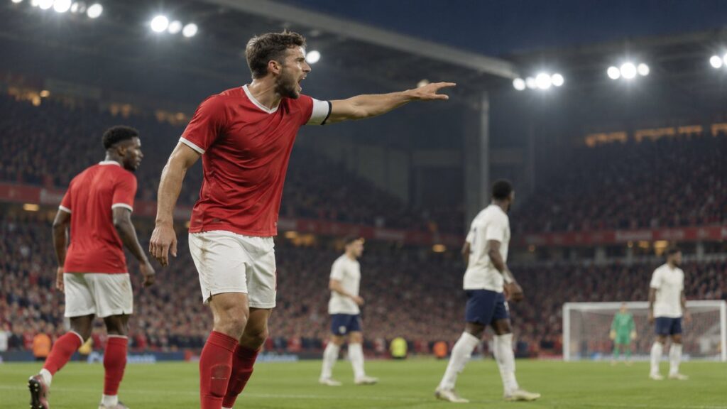 Nottingham Forest–Arsenal – AI-val készült futballillusztráció