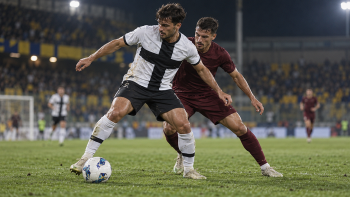 Parma–Torino – AI-val készült futballillusztráció