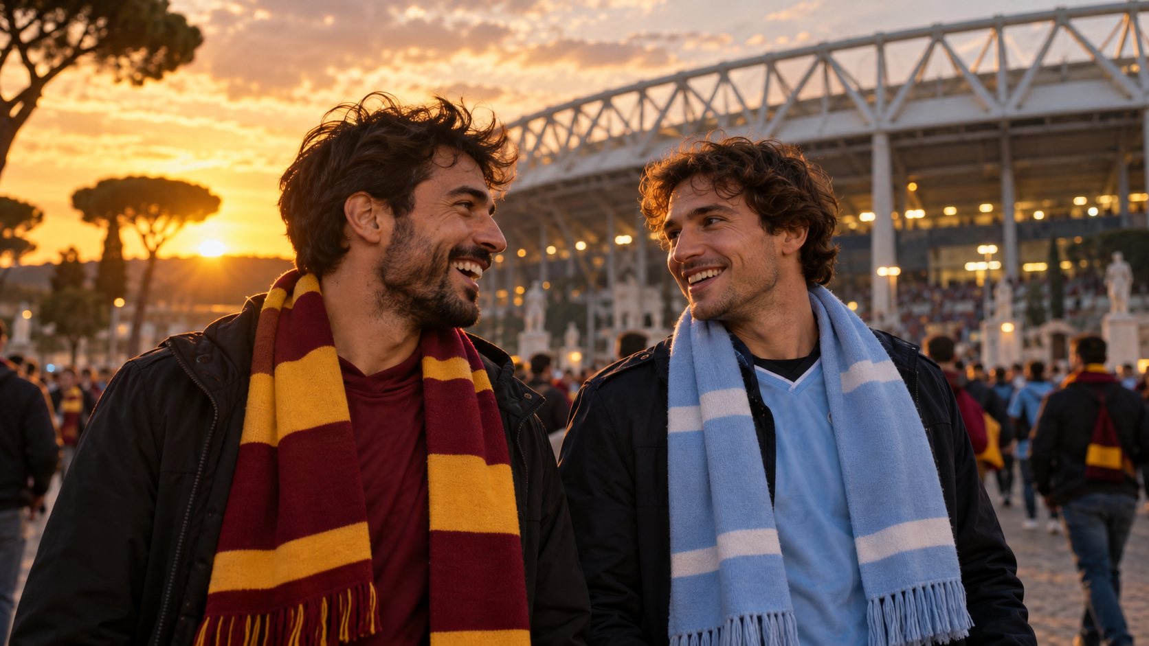AS Roma–Slovan Bratislava mérkőzéselőzetes – AI-illusztráció