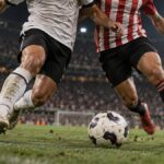Valencia–Athletic Bilbao – AI-val készült futballillusztráció